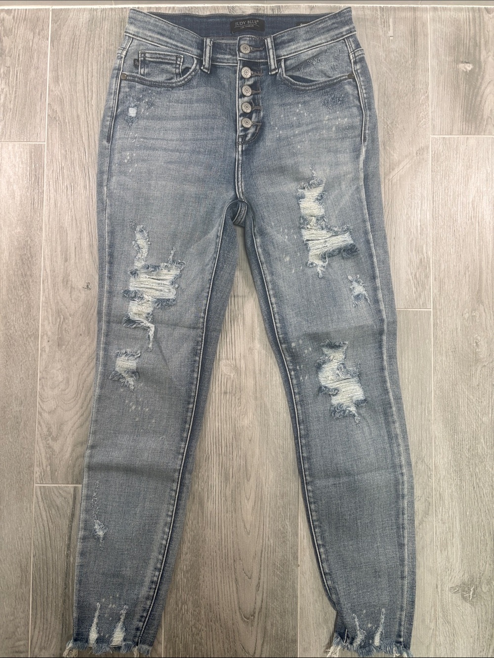 Judy Blue 82311LT High Rise Button Fly Skinny 3/26